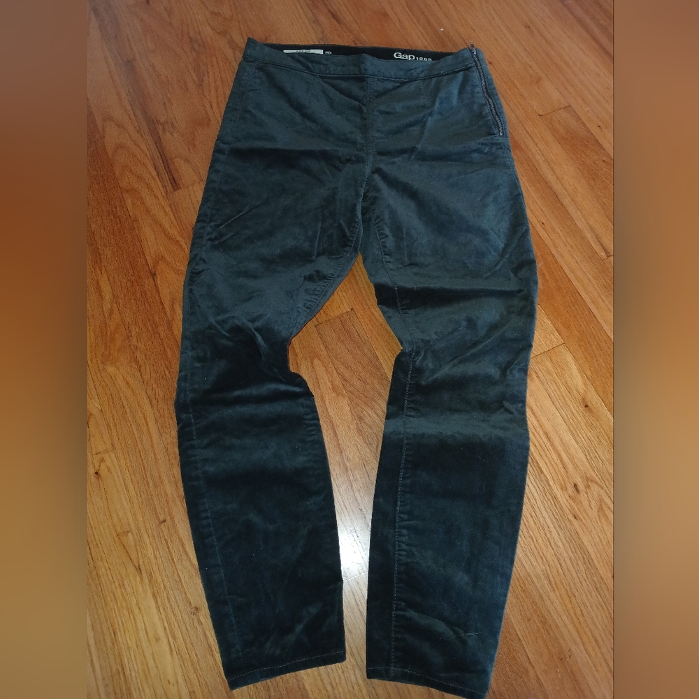 Gap 1969 forest green suede pants